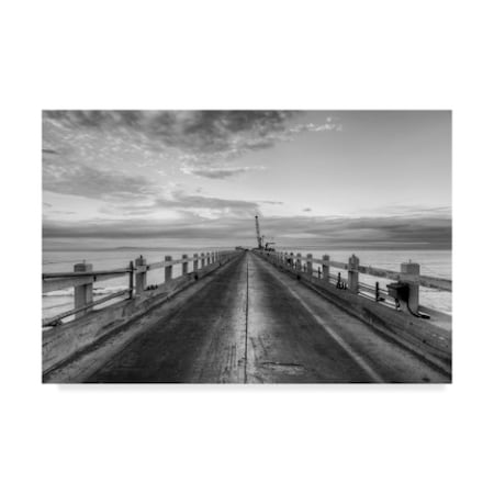 Chris Moyer 'Carpinteria Pier View' Canvas Art,30x47